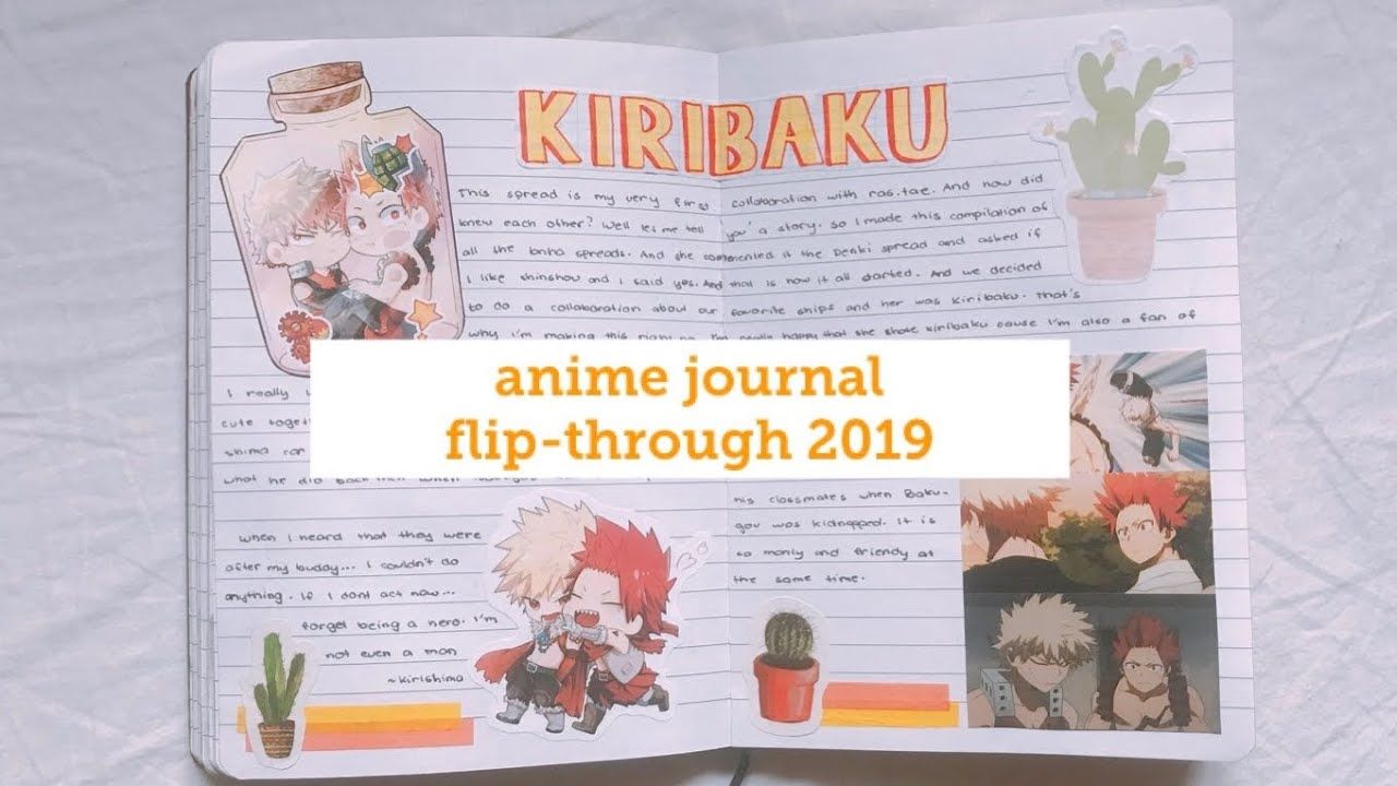 pics Aesthetic Anime Journal Spread finally started a anime journal