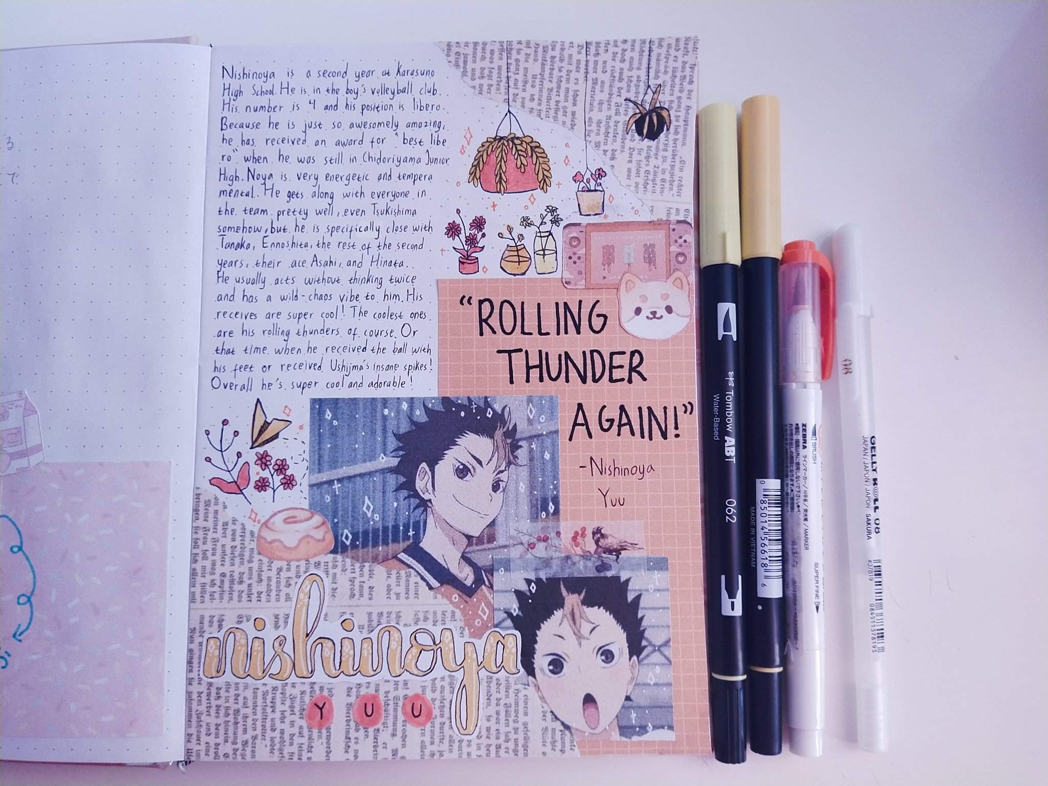 wallpapers Aesthetic Anime Journal Spread pin on bullet journal
