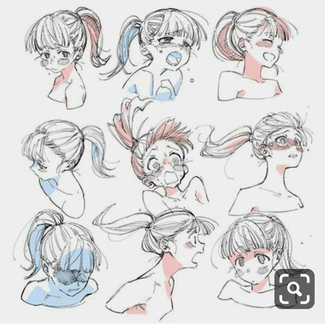 picture Anime Face Reference Front anime face reference female materi