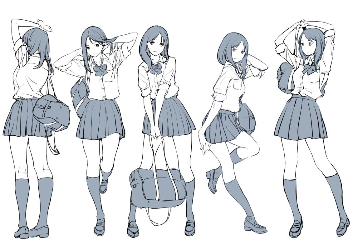 picture Anime Female Drawing Reference pin by ai on base manga anime poses