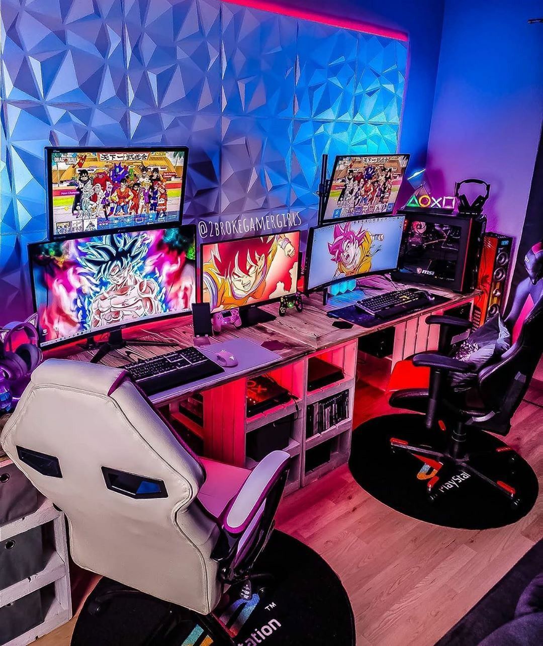 wallpapers Anime Gamer Set Up setup gaming and watching anime