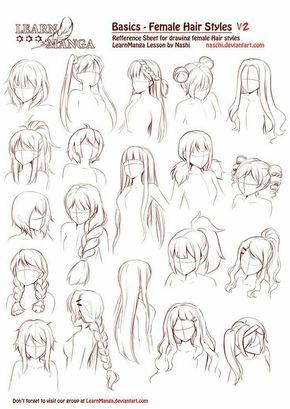 Featured image of post Anime Hair Drawing Reference Female