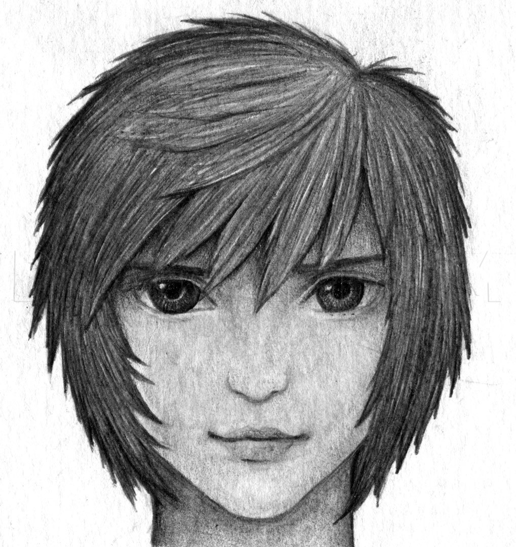 picture Anime Hair Shading Pencil how to shade anime hair step by step