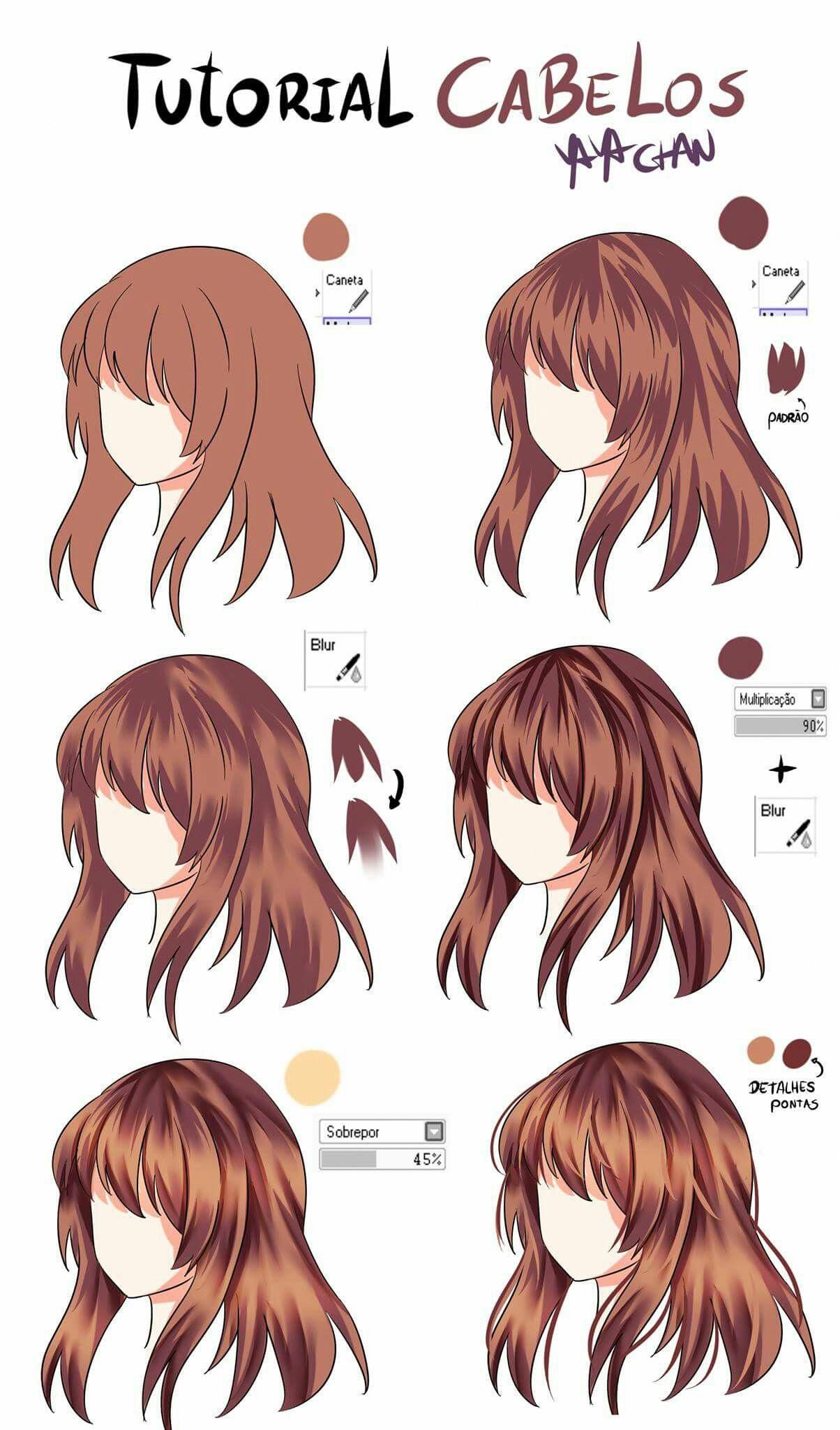 pic Anime Hair Shading Pencil how to shade hair drawing tools