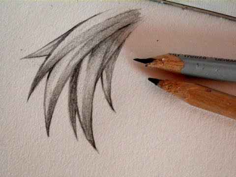 pics Anime Hair Shading Pencil drawing hair tutorial anime hair color