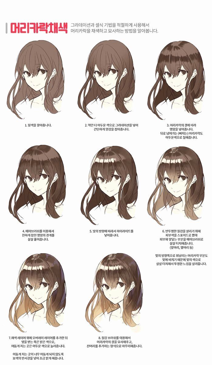 photo Anime Hair Shading Reference anime art tutorial