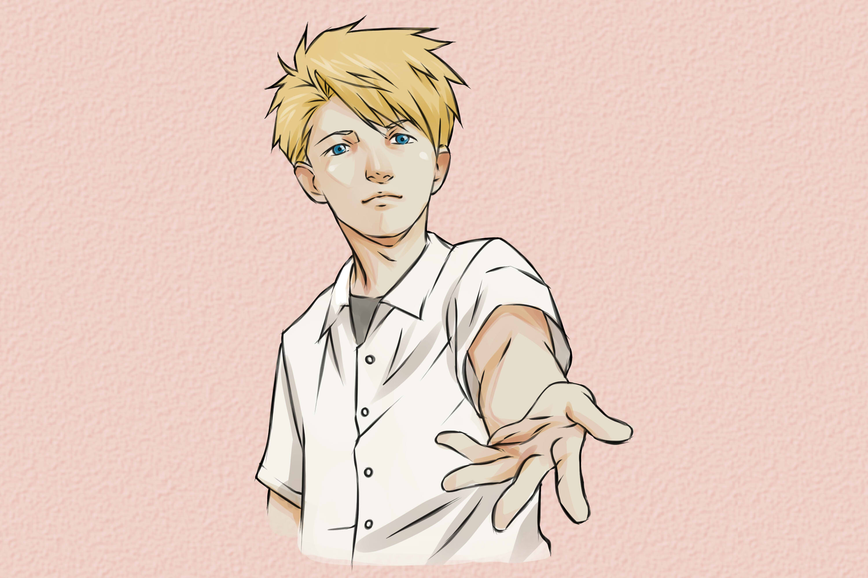pic Anime Hand Reaching Out Pose hand reaching out drawing