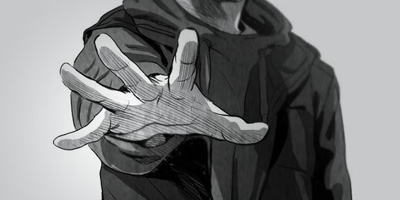 pix Anime Hand Reaching Out Pose hand drawing reference