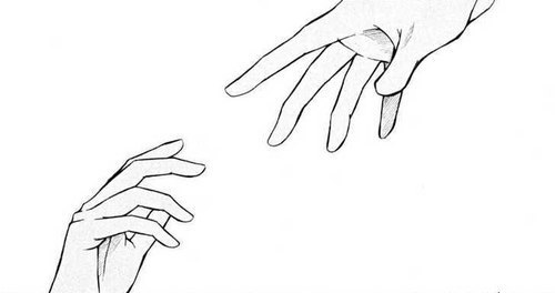 pics Anime Hands Reaching Out To Each Other hand reaching out drawing drawings