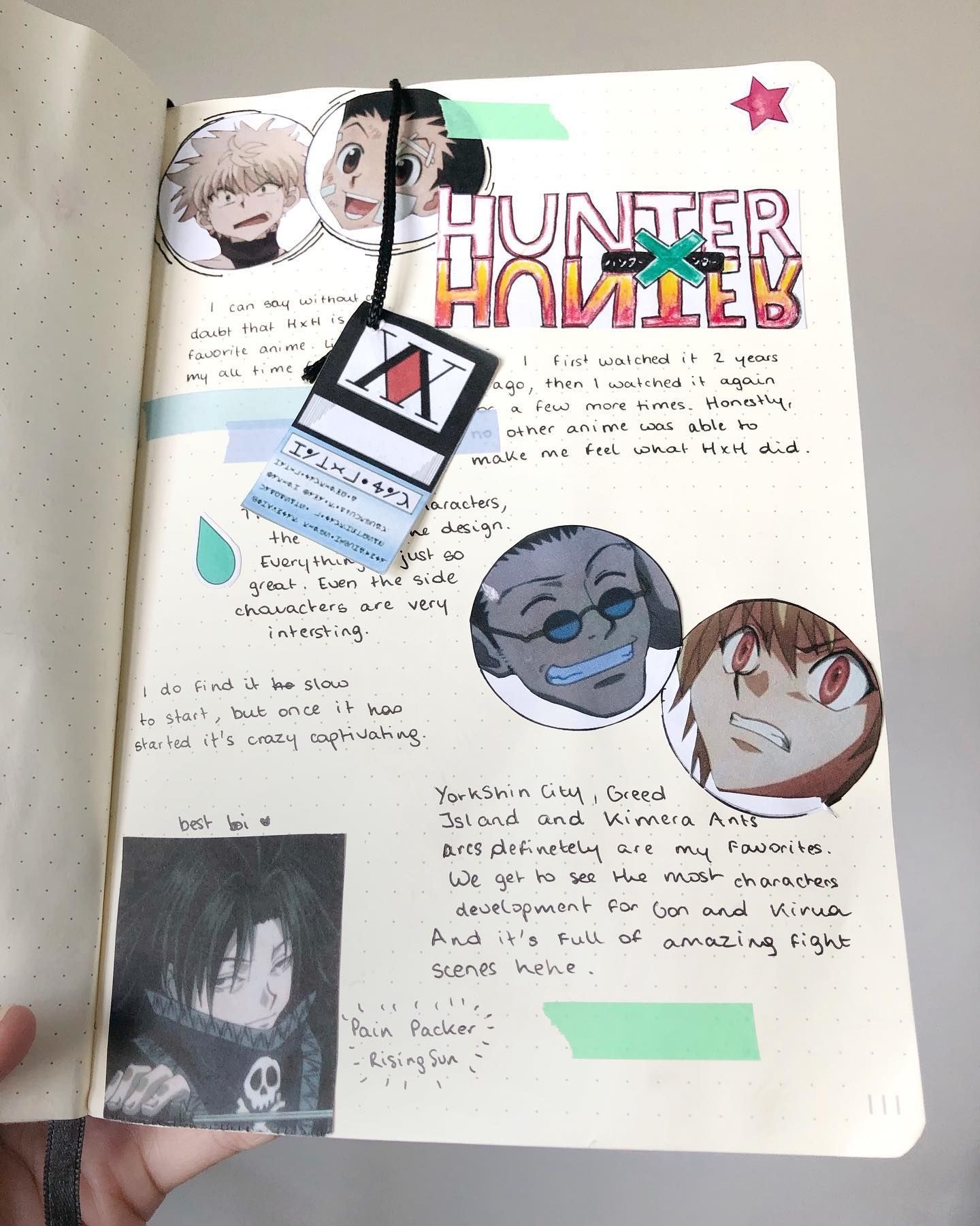 picture Anime Journal Ideas Hxh journal with me hunter x hunter youtube