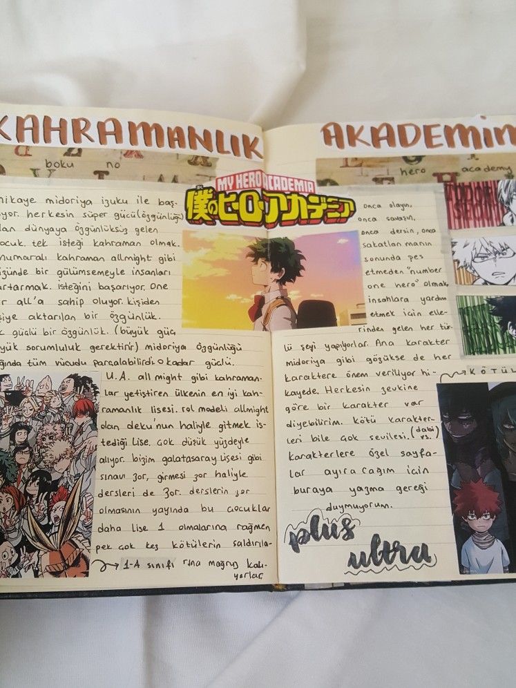 picture Anime Journal Ideas Mha bullet journal themes anime book