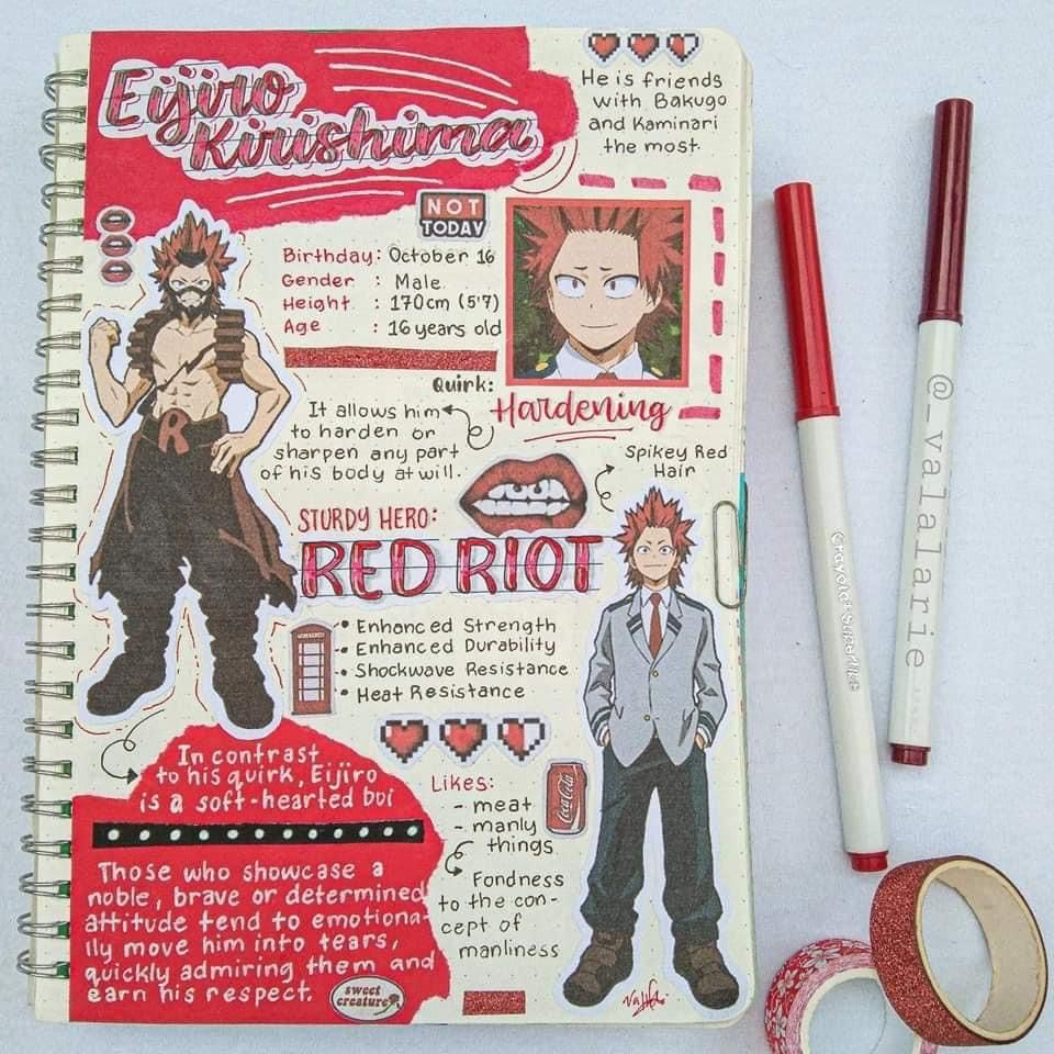 pic Anime Journal Ideas Mha anime journal anime book bullet