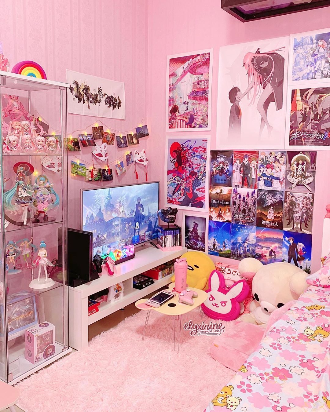 wallpapers Anime Kawaii Gaming Room gamer room decor