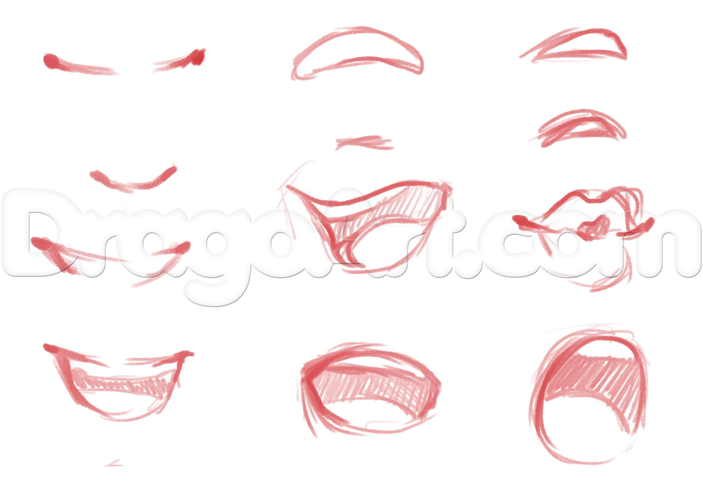 pix Anime Lips Reference Drawing how to draw lips for manga anime