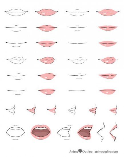 pics Anime Lips Reference Drawing easy to draw anime mouth novocom top