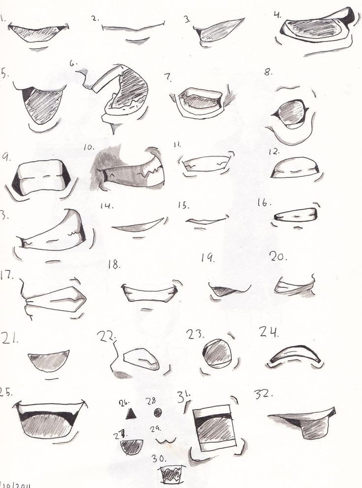 picture Anime Lips Reference Drawing lips mouth arttutorial art tutorial