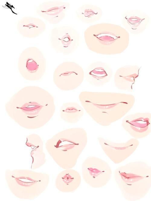 pic Anime Mouth Drawing Female how to draw lips traditional or manga