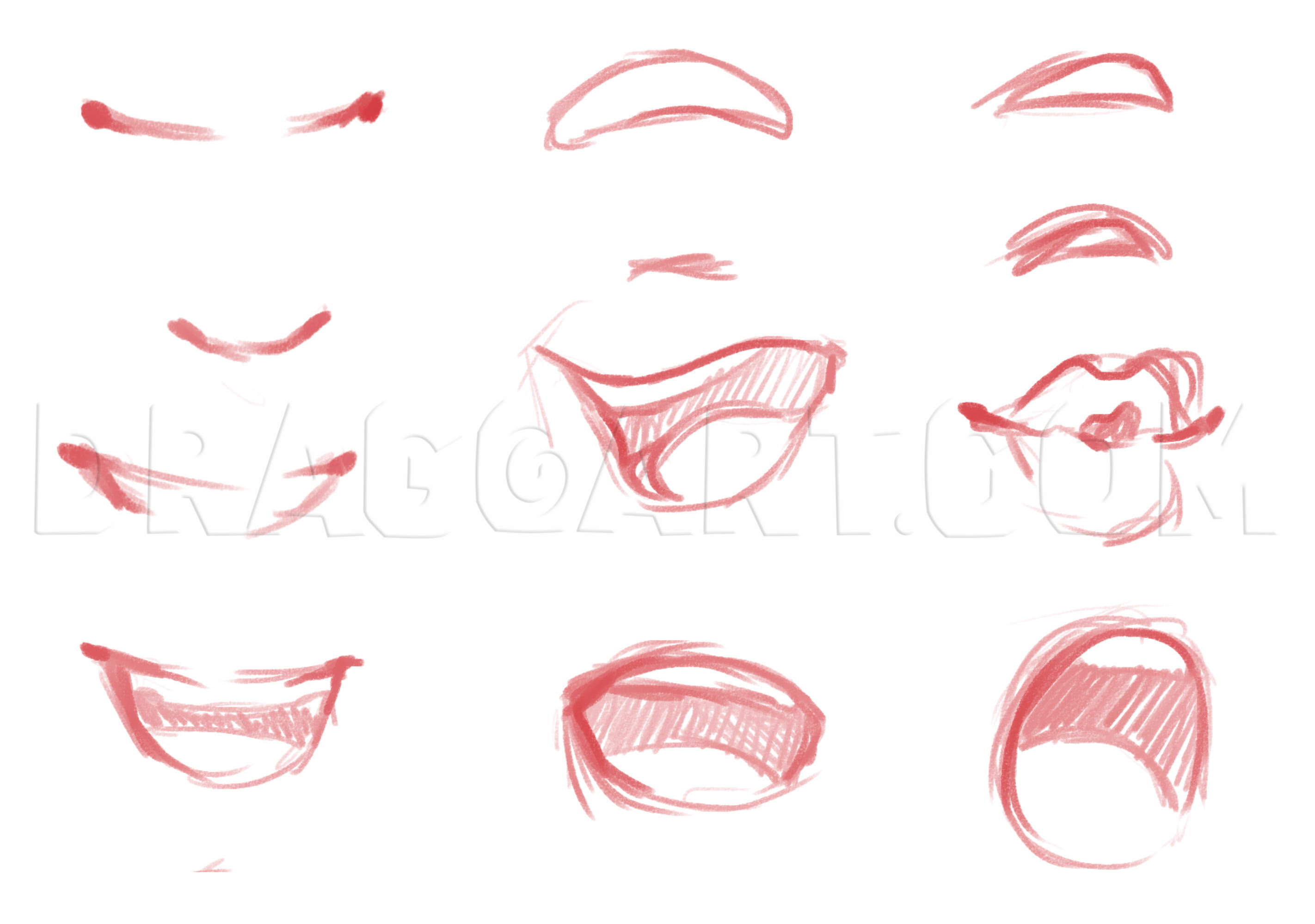 wallpapers Anime Mouth Female Drawing to draw anime mouths