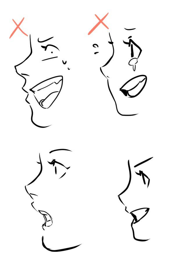 pics Anime Mouth Reference Side pinterest