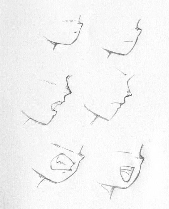 pics Anime Mouth Reference Side manga lips lips drawing mouth