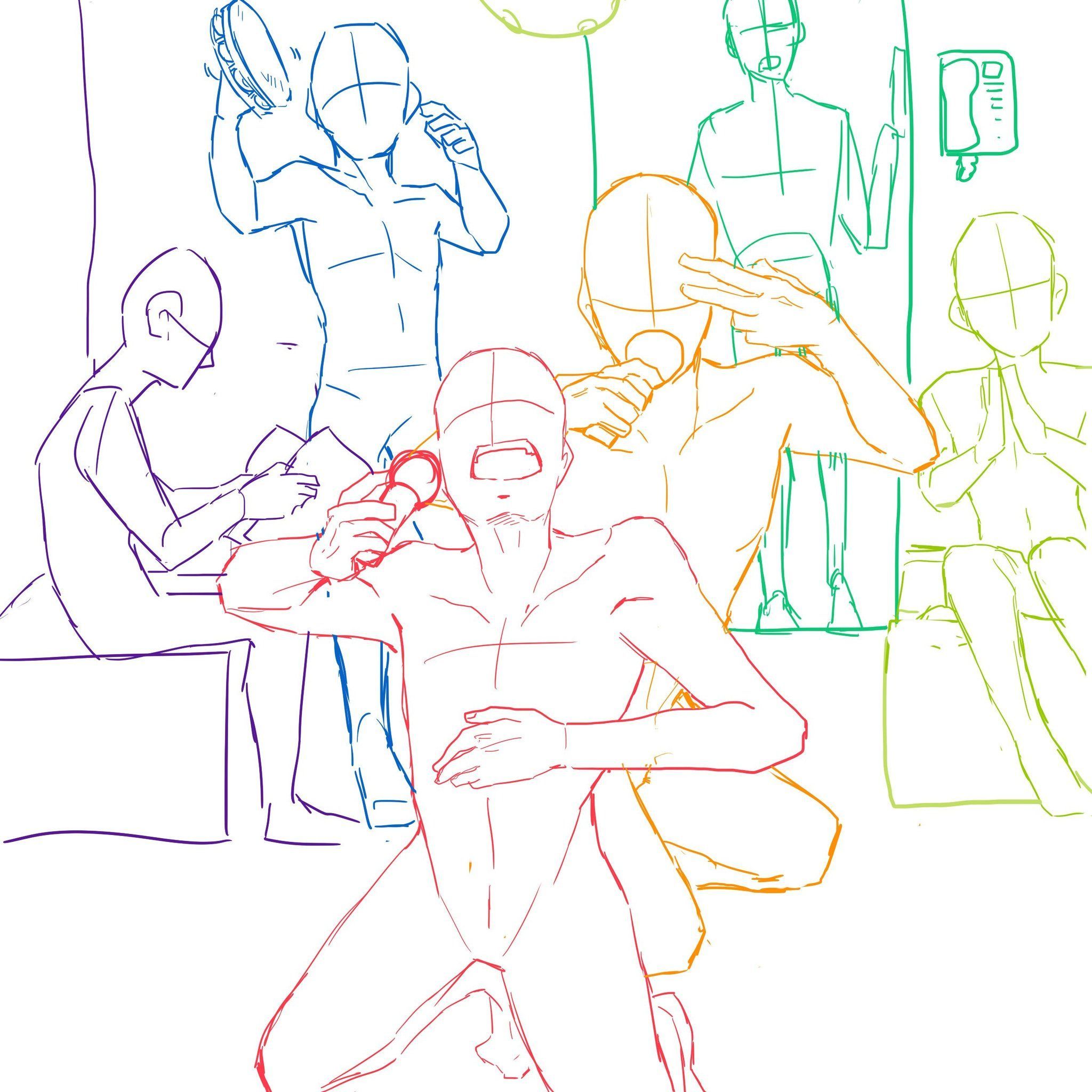 pix Anime Pose Reference Friends anime poses reference drawing
