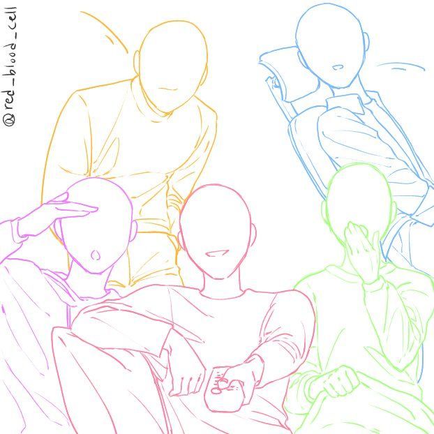pics Anime Pose Reference Friends drawings drawings art pose reference