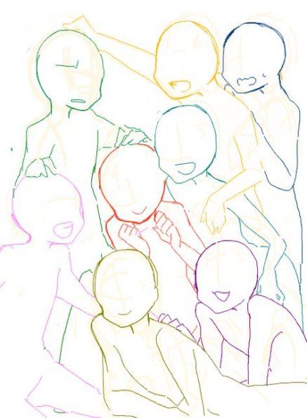 pics Anime Pose Reference Friends art drawings sketches
