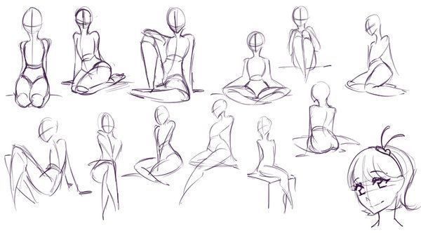 Featured image of post Anime Poses Female Sitting Drawing References