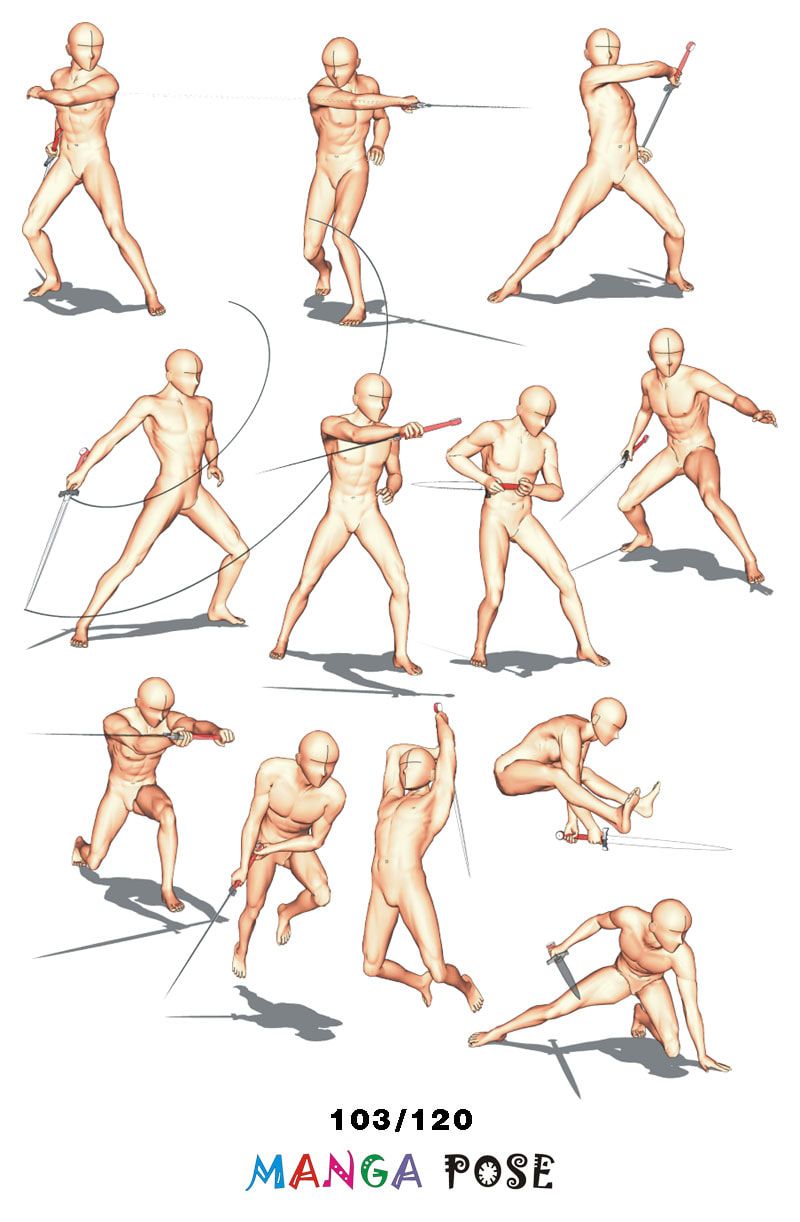 pics Anime Reference Poses Sword 600 character pose fencing holding