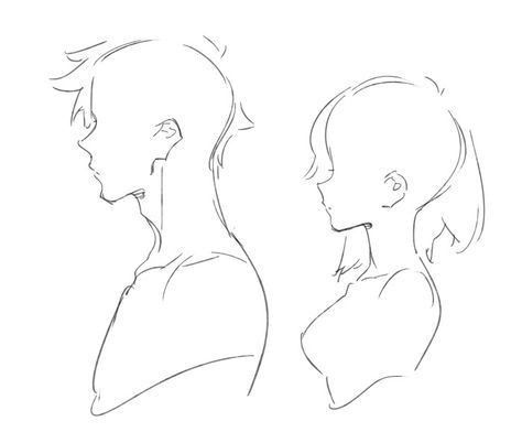 pics Anime Side Profile Male Body art reference poses