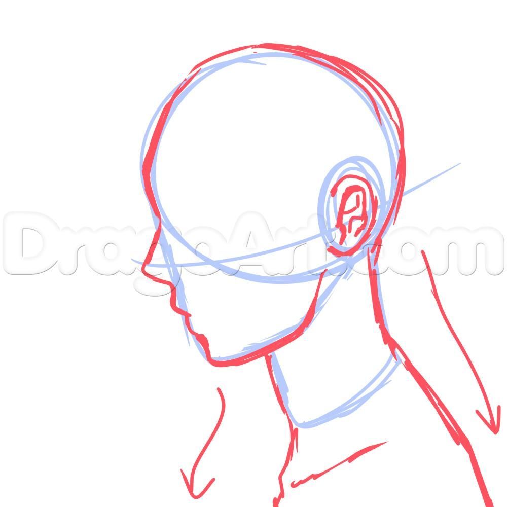 pix Anime Side Profile Male Looking Down how to draw anime face profile side view manga drawing tutorial