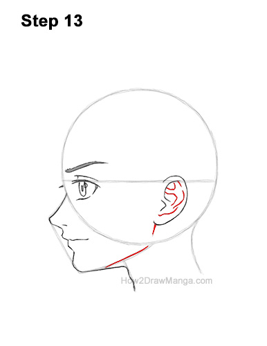 pics Anime Side Profile Male Looking Down basic manga boy head side view