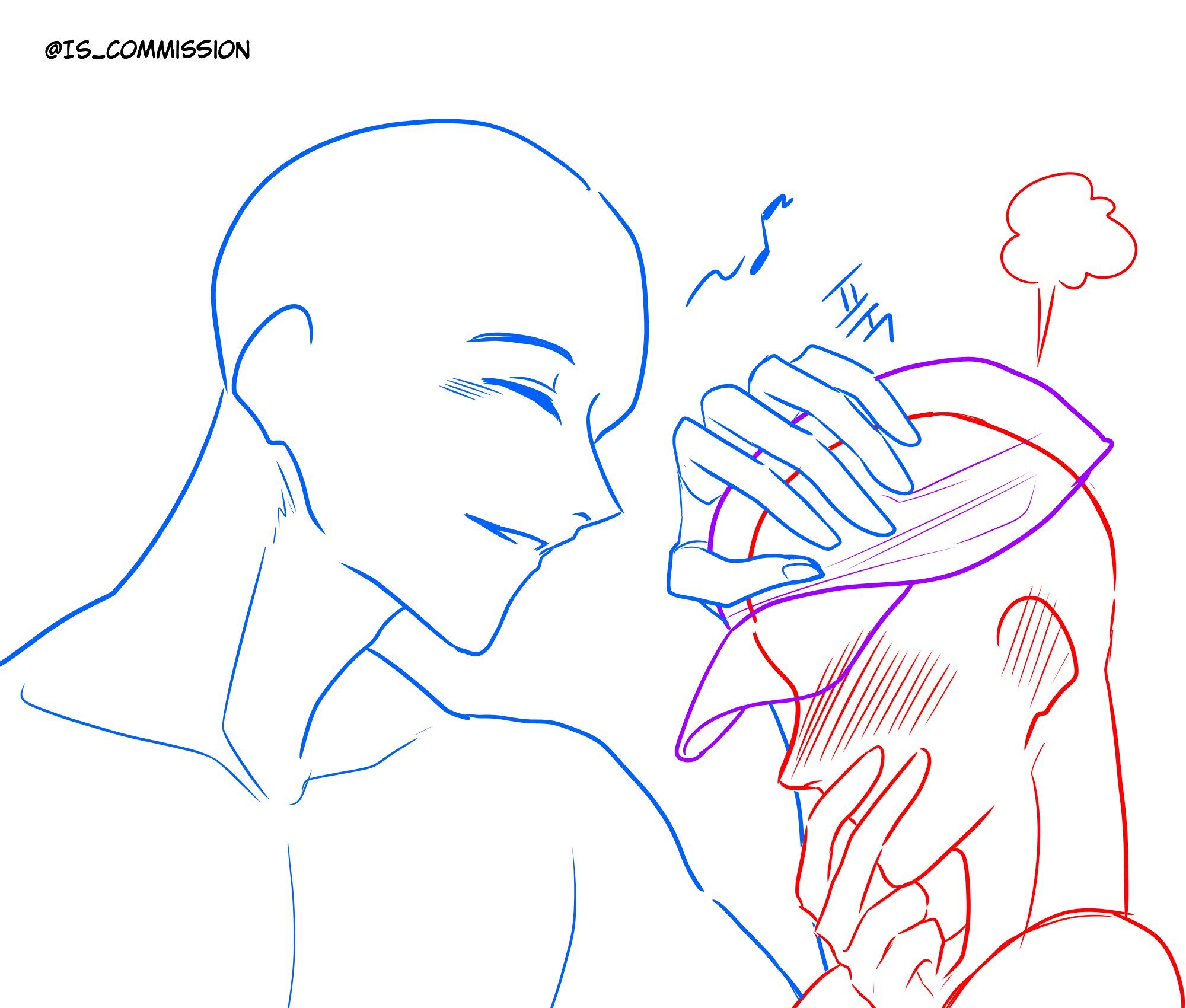 pix Couple Pose Reference Anime cute pillow drawing art reference