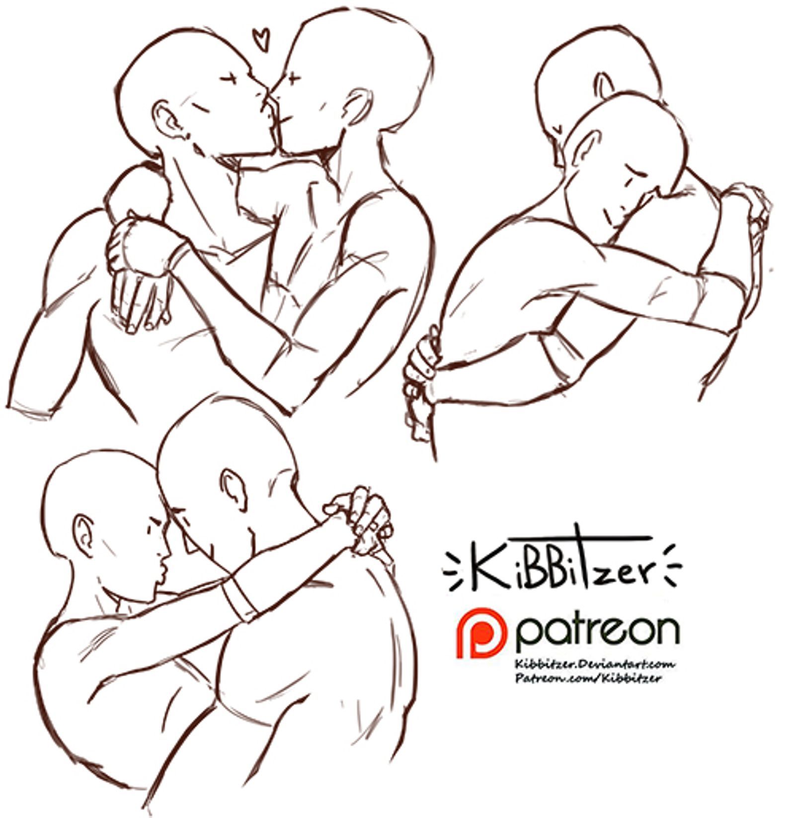 picture Couple Pose Reference Sketch couples reference sheets by kibbitzer