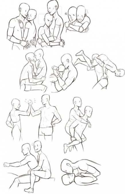 pix Couple Pose Reference Sketch art reference poses