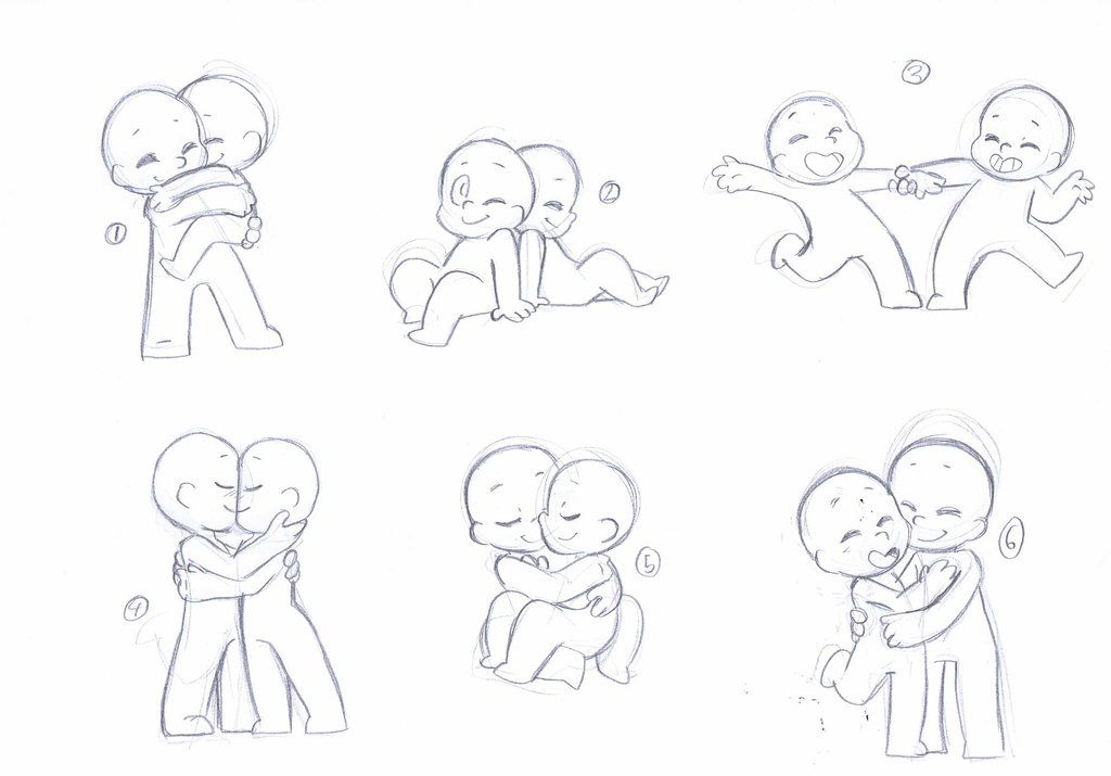 pic Couple Poses Reference Chibi drawing base chibi drawings