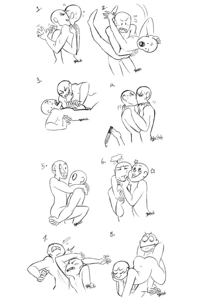 images Couple Poses Reference Funny cute anime pose reference friends