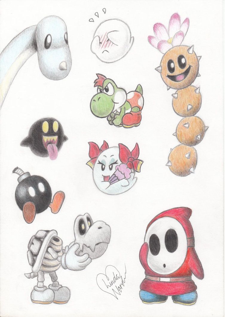 Featured image of post Cute Mario Characters Drawings