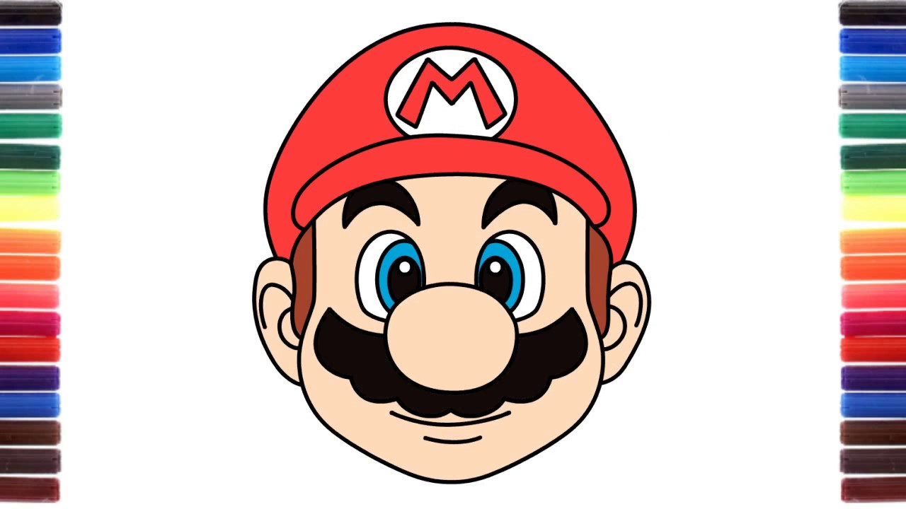 photo Cute Mario Drawing how to draw cute emoji super mario run face