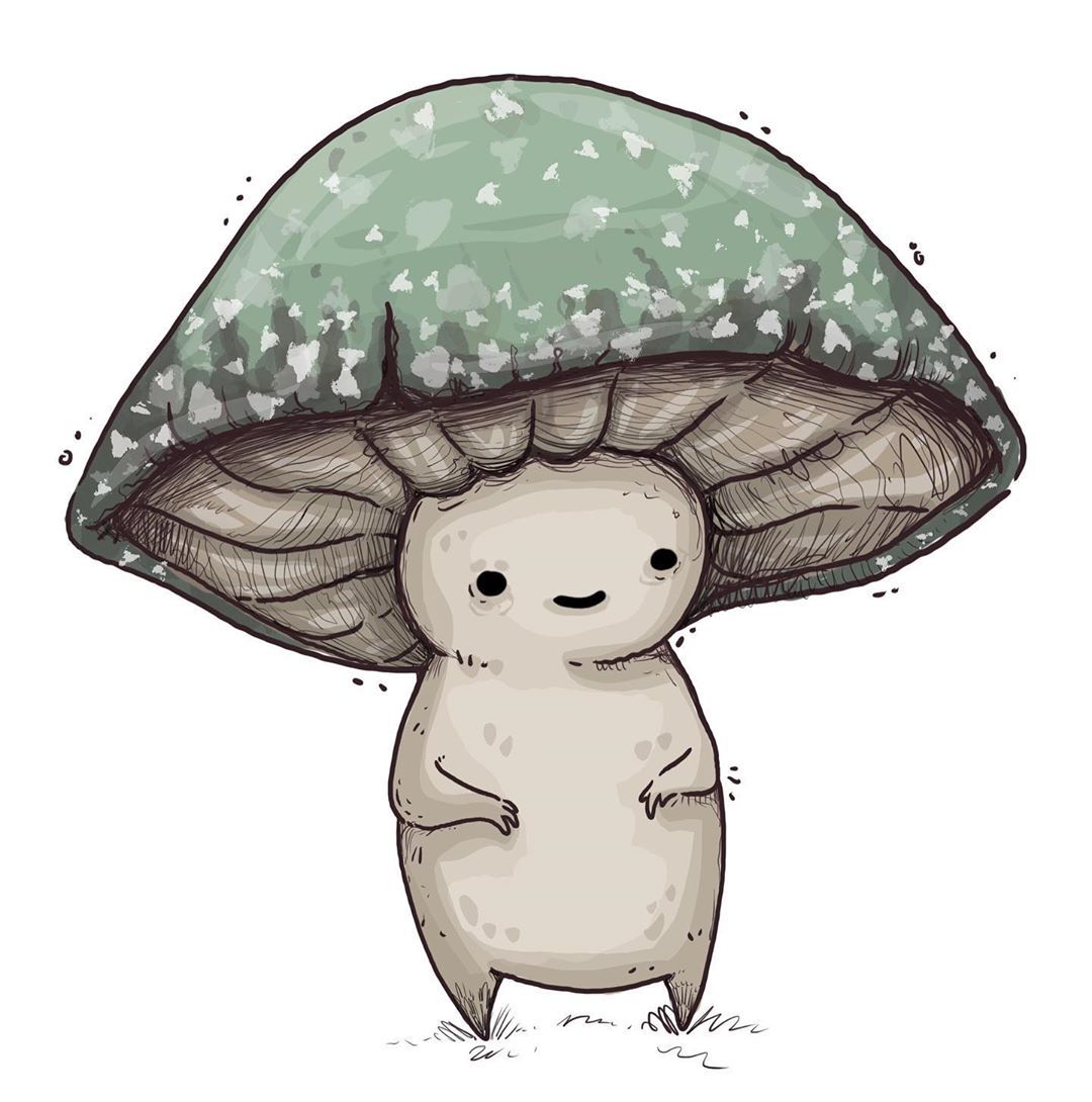 images Cute Mushroom People Drawings creature concept art cute art