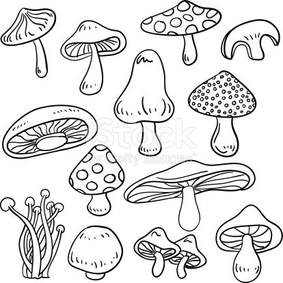 Featured image of post Cute Simple Mushroom Drawings