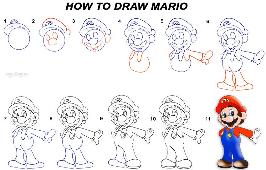 picture Easy Simple Mario Drawing improveyourdrawings com