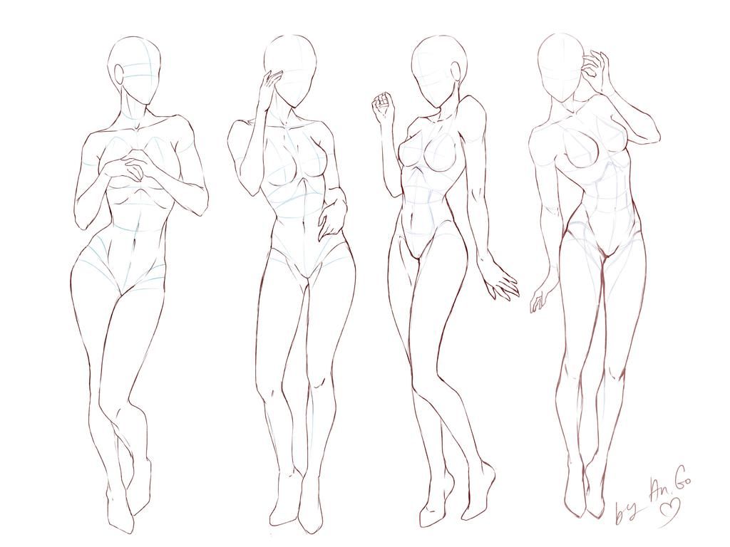 picture Female Anatomy Drawing Reference Anime anime manga girls body by fishyartist91