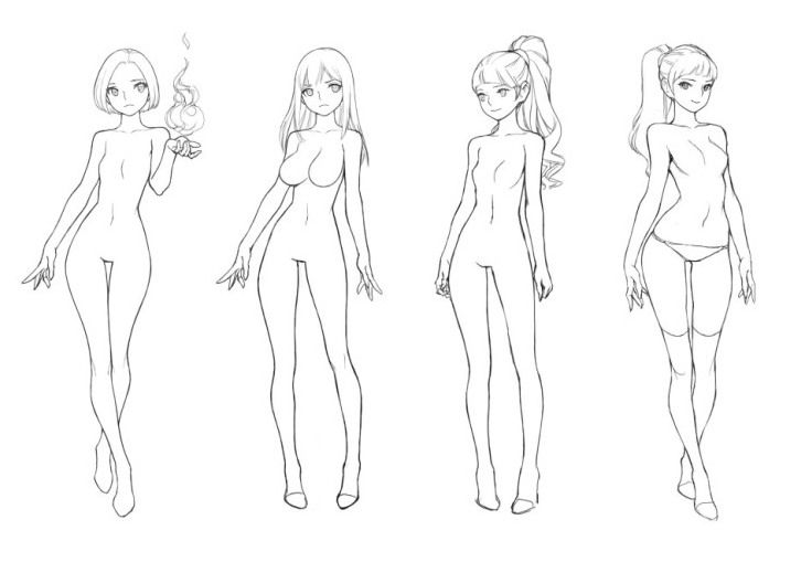 pic Female Anatomy Drawing Reference Anime art reference poses
