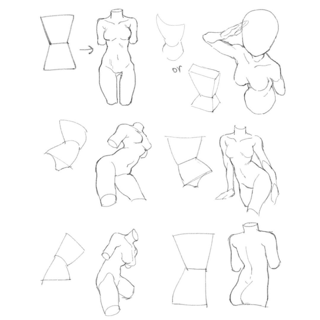 photo Female Anatomy Drawing Reference Anime pin by ai on base manga anime poses