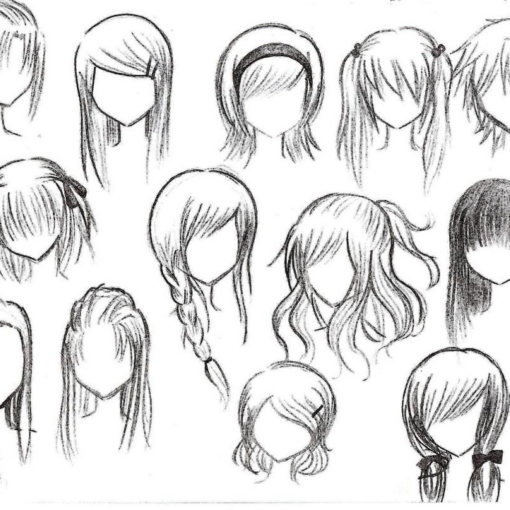 pic Female Cute Anime Hair Styles 46 ideas drawing hair female anime