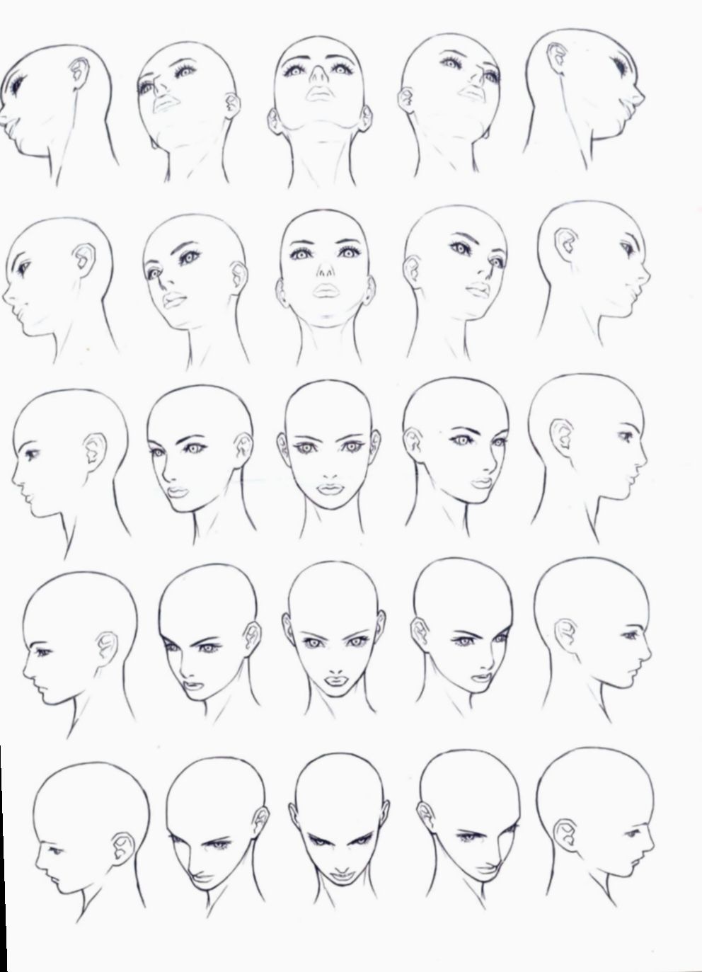 pics Female Head Drawing Reference Anime anime drawings sketches anime drawings