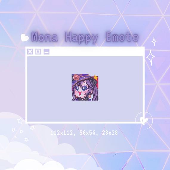 pic Genshin Impact Mona Emote redbubble
