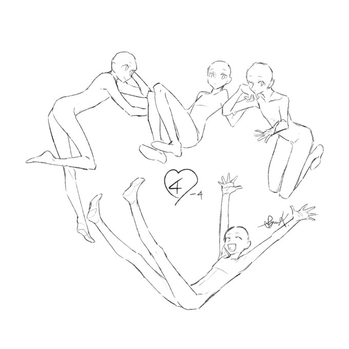 wallpapers Group Anime Base Drawing friends chibi base group novocom top