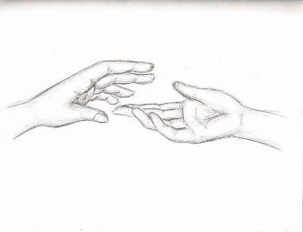 pix Hand Reaching Out Drawing Simple reaching hands simple line drawing of